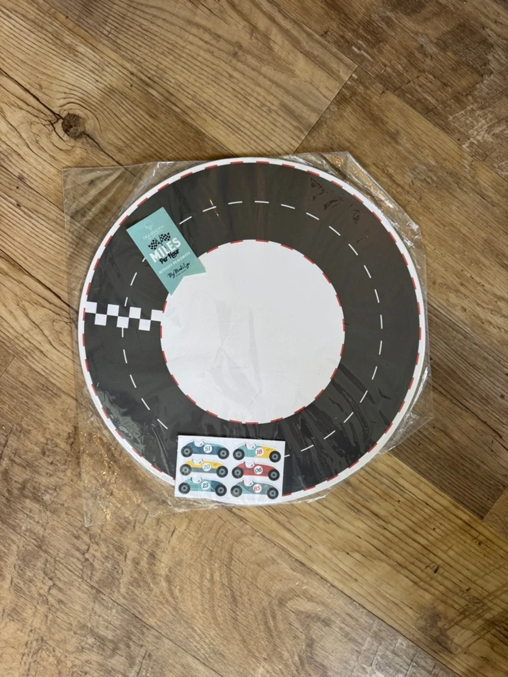 NWT Set of 2 Packs (24 total) My Minds Eye Miles per Hour Race Track Placemats